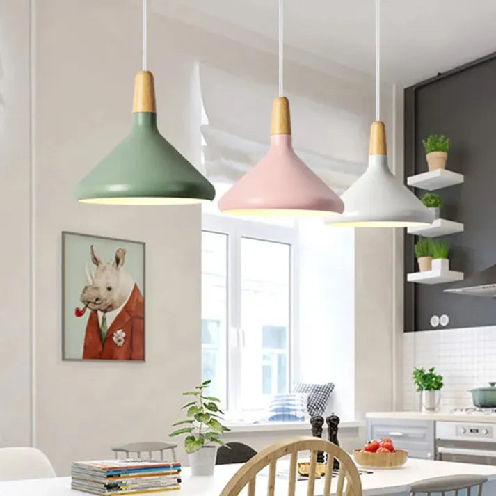 Asteris Nova Conical Metal Pendant Light For Modern Interiors