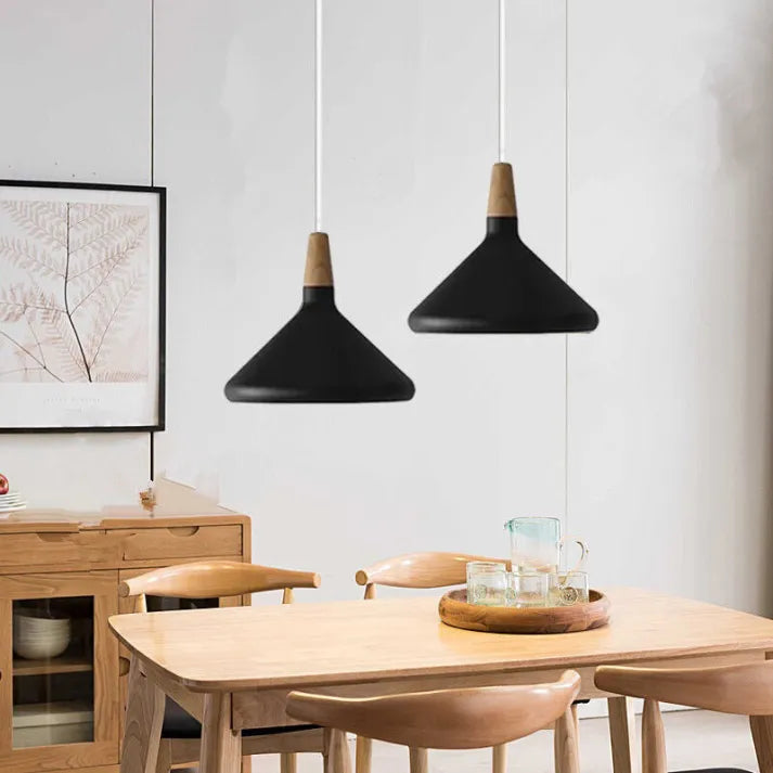 Asteris Nova Conical Metal Pendant Light For Modern Interiors