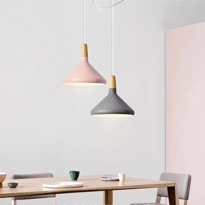 Asteris Nova Conical Metal Pendant Light For Modern Interiors