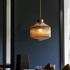 Astrae Drum Pendant Light Contemporary Glass Ceiling Fixture