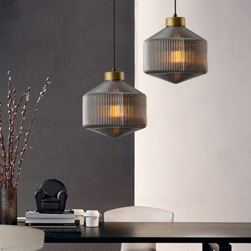Astrae Drum Pendant Light Contemporary Glass Ceiling Fixture