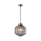 Astrae Drum Pendant Light Contemporary Glass Ceiling Fixture