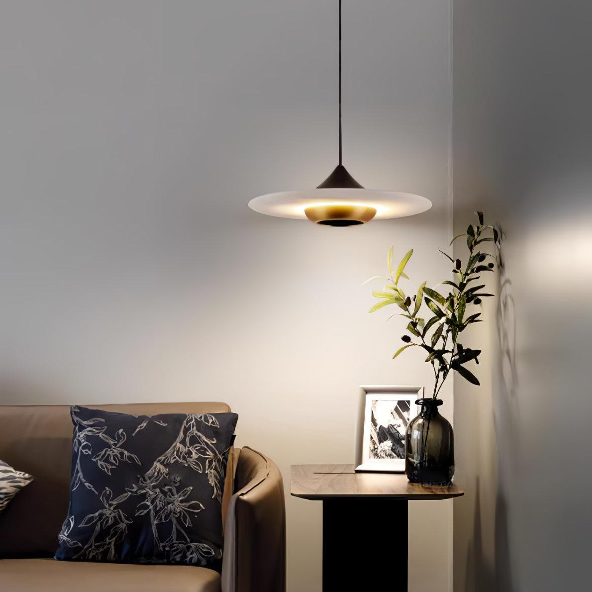 Ardentia Marble Accent Pendant Light With Integrated LED