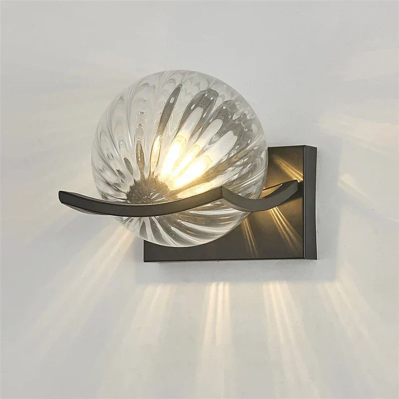 Astra Glass LED Wall Lamp Modern Glass Accent Wall Light Fixture