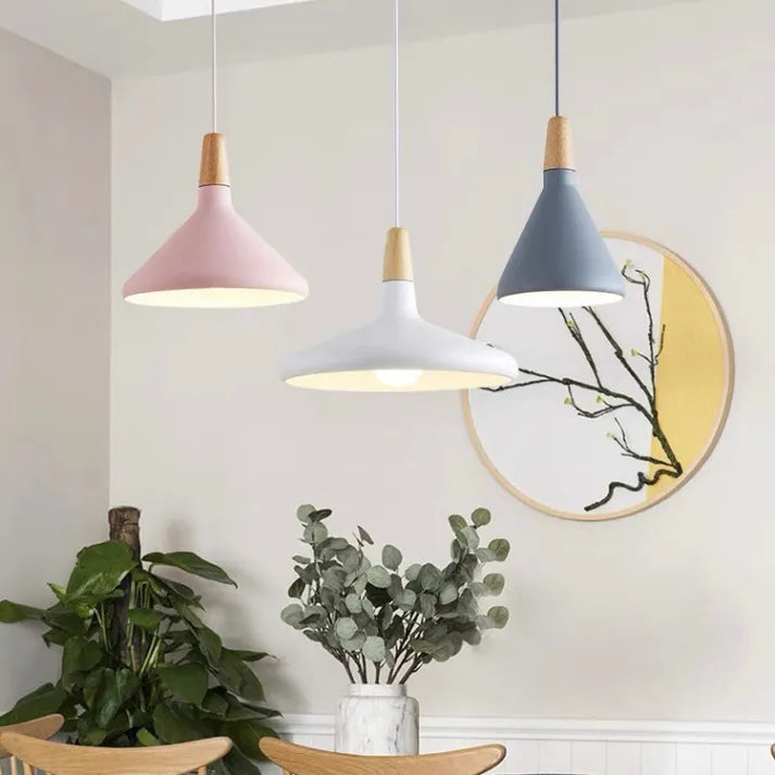 Asteris Nova Conical Metal Pendant Light For Modern Interiors