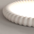 Aurelia Halo Ceiling Light Featuring Ripple Edge and Soft Glow