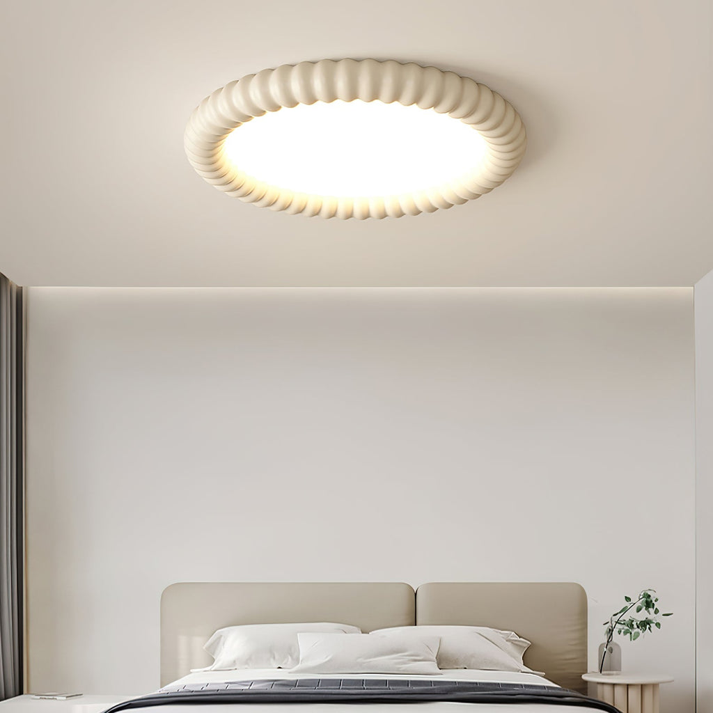 Aurelia Halo Ceiling Light Featuring Ripple Edge and Soft Glow