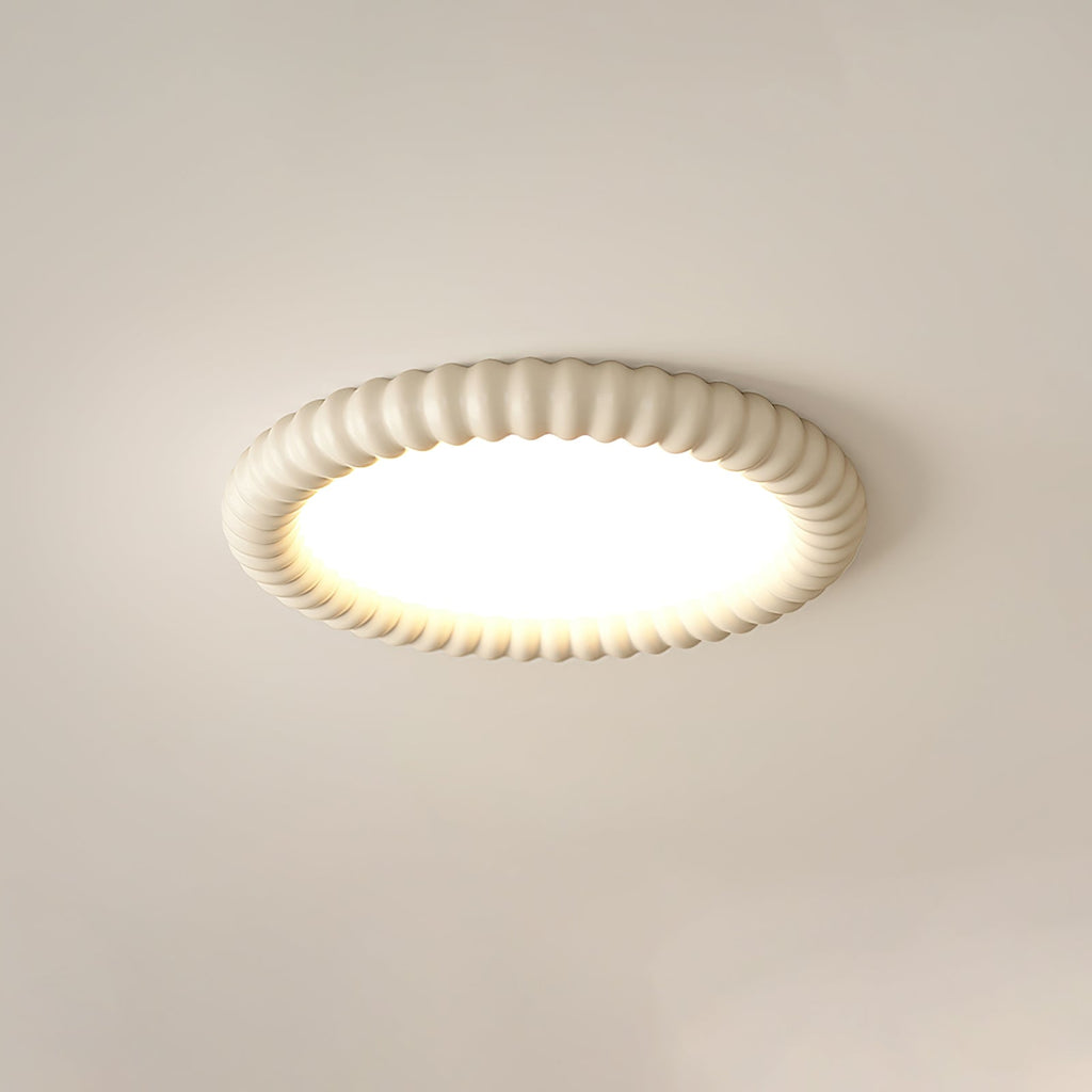 Aurelia Halo Ceiling Light Featuring Ripple Edge and Soft Glow