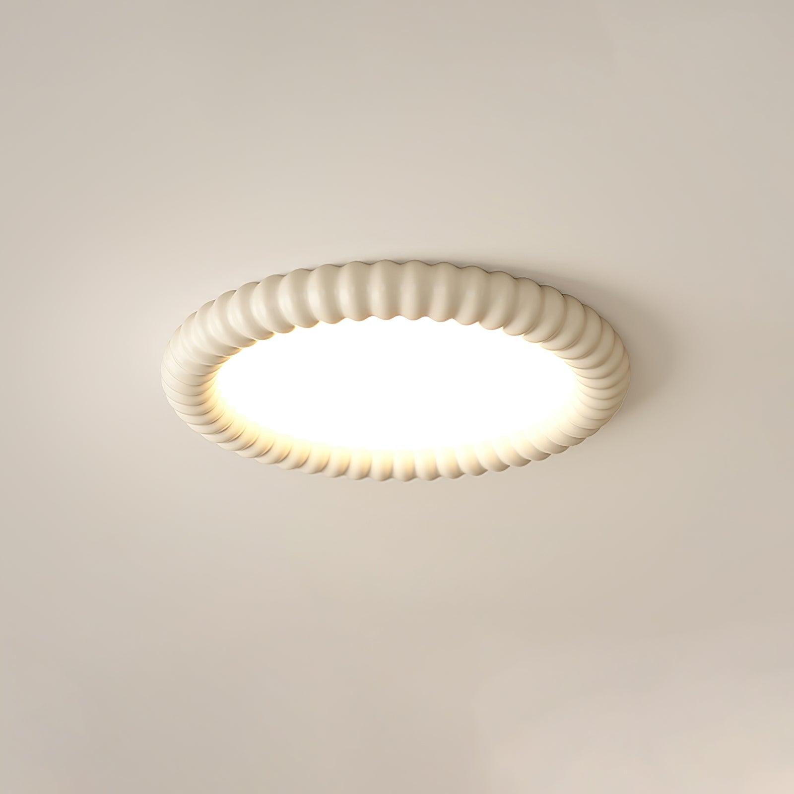 Aurelia Halo Ceiling Light Featuring Ripple Edge and Soft Glow