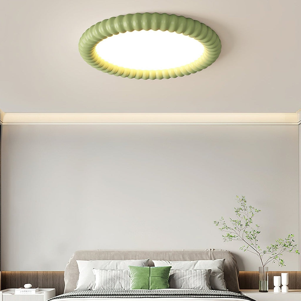 Aurelia Halo Ceiling Light Featuring Ripple Edge and Soft Glow