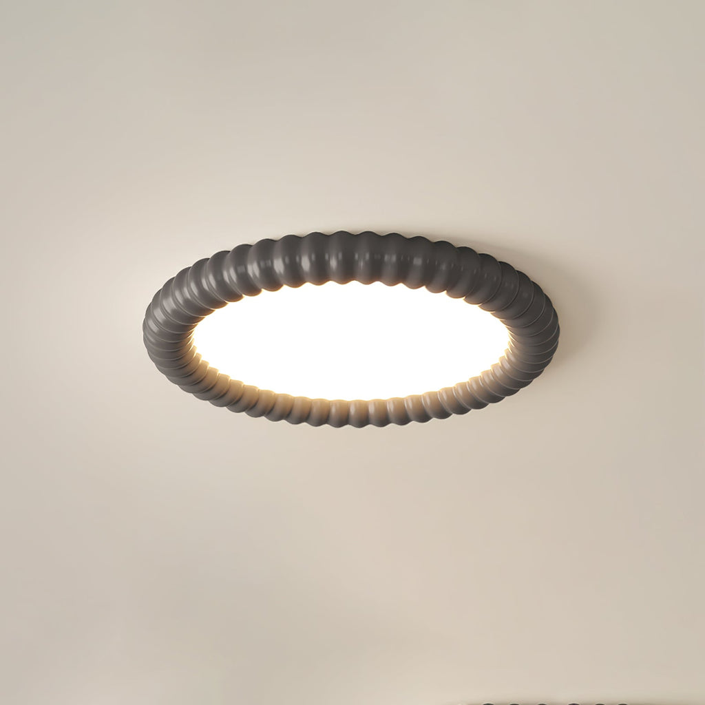 Aurelia Halo Ceiling Light Featuring Ripple Edge and Soft Glow