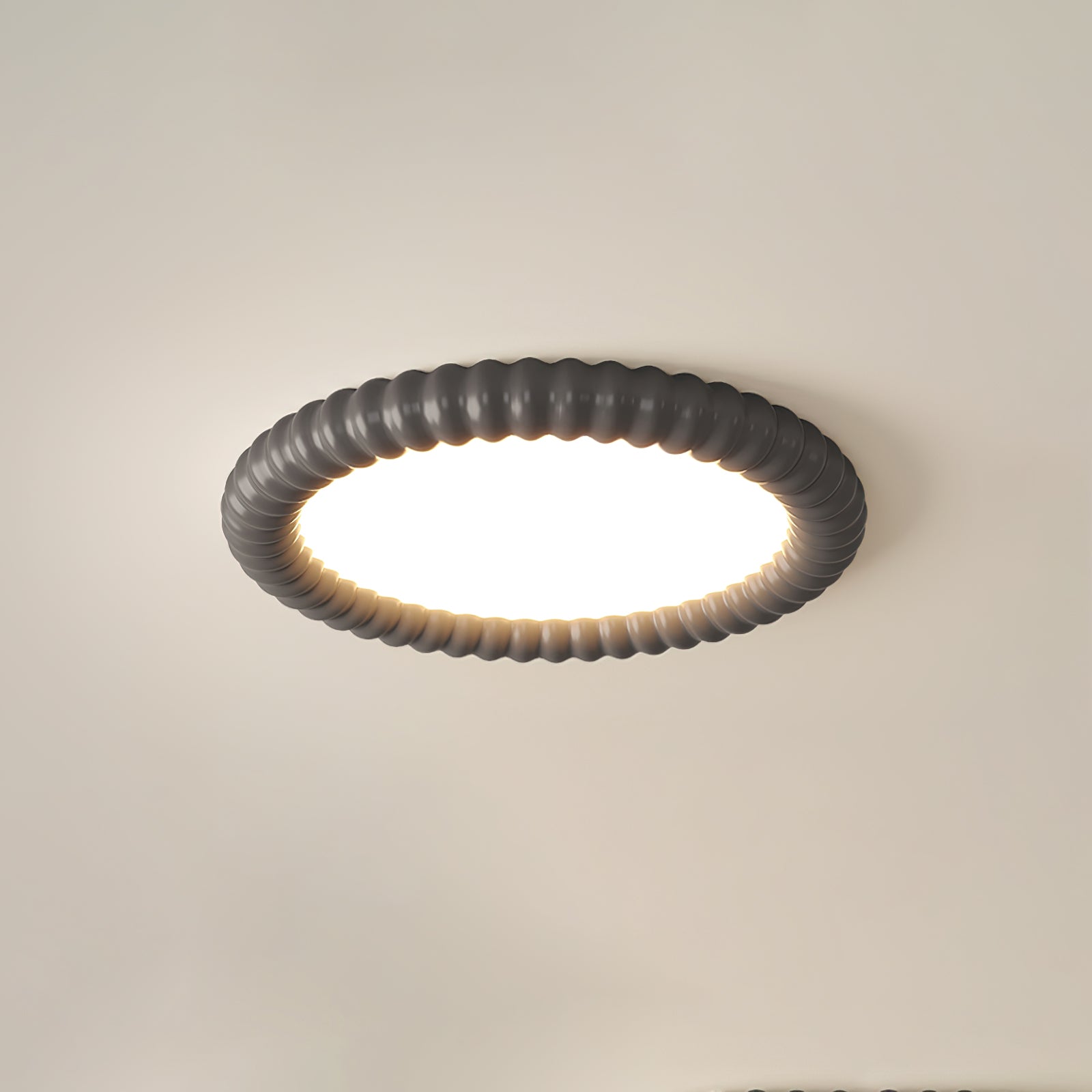 Aurelia Halo Ceiling Light Featuring Ripple Edge and Soft Glow