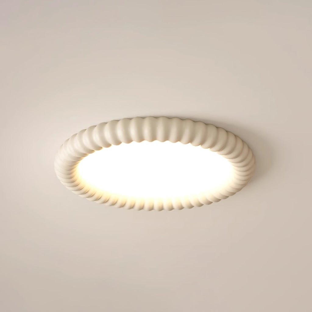 Aurelia Halo Ceiling Light Featuring Ripple Edge and Soft Glow