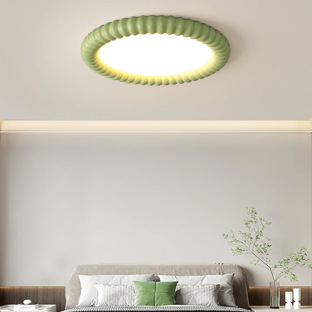 Aurelia Halo Ceiling Light Featuring Ripple Edge and Soft Glow