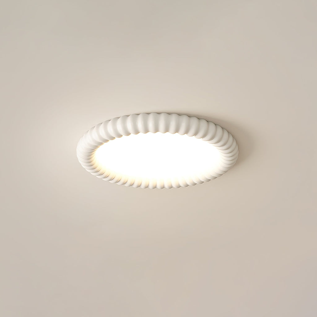Aurelia Halo Ceiling Light Featuring Ripple Edge and Soft Glow