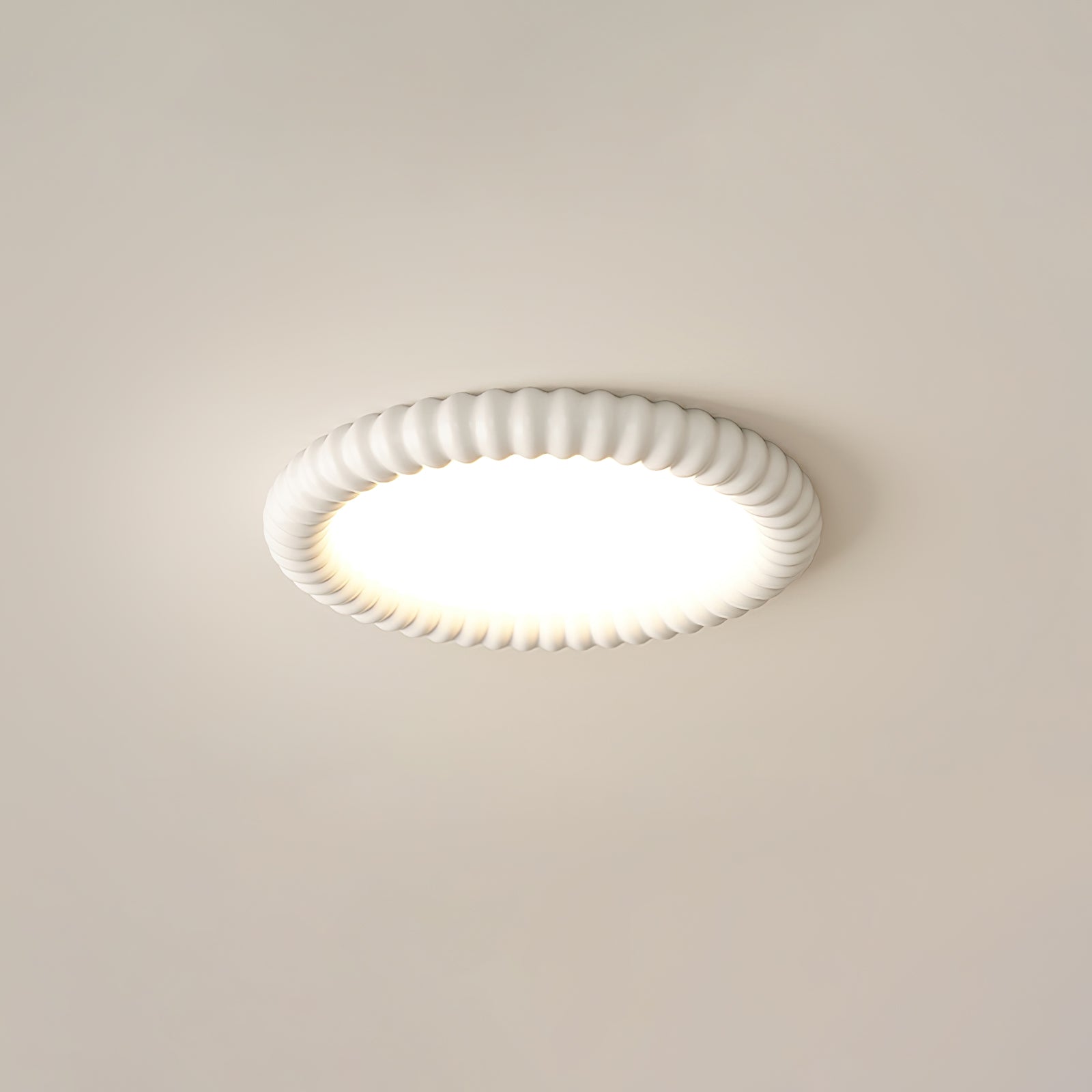 Aurelia Halo Ceiling Light Featuring Ripple Edge and Soft Glow