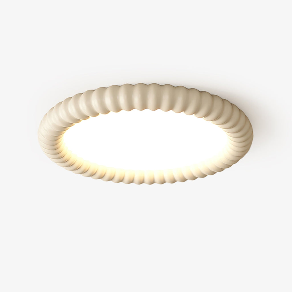 Aurelia Halo Ceiling Light Featuring Ripple Edge and Soft Glow