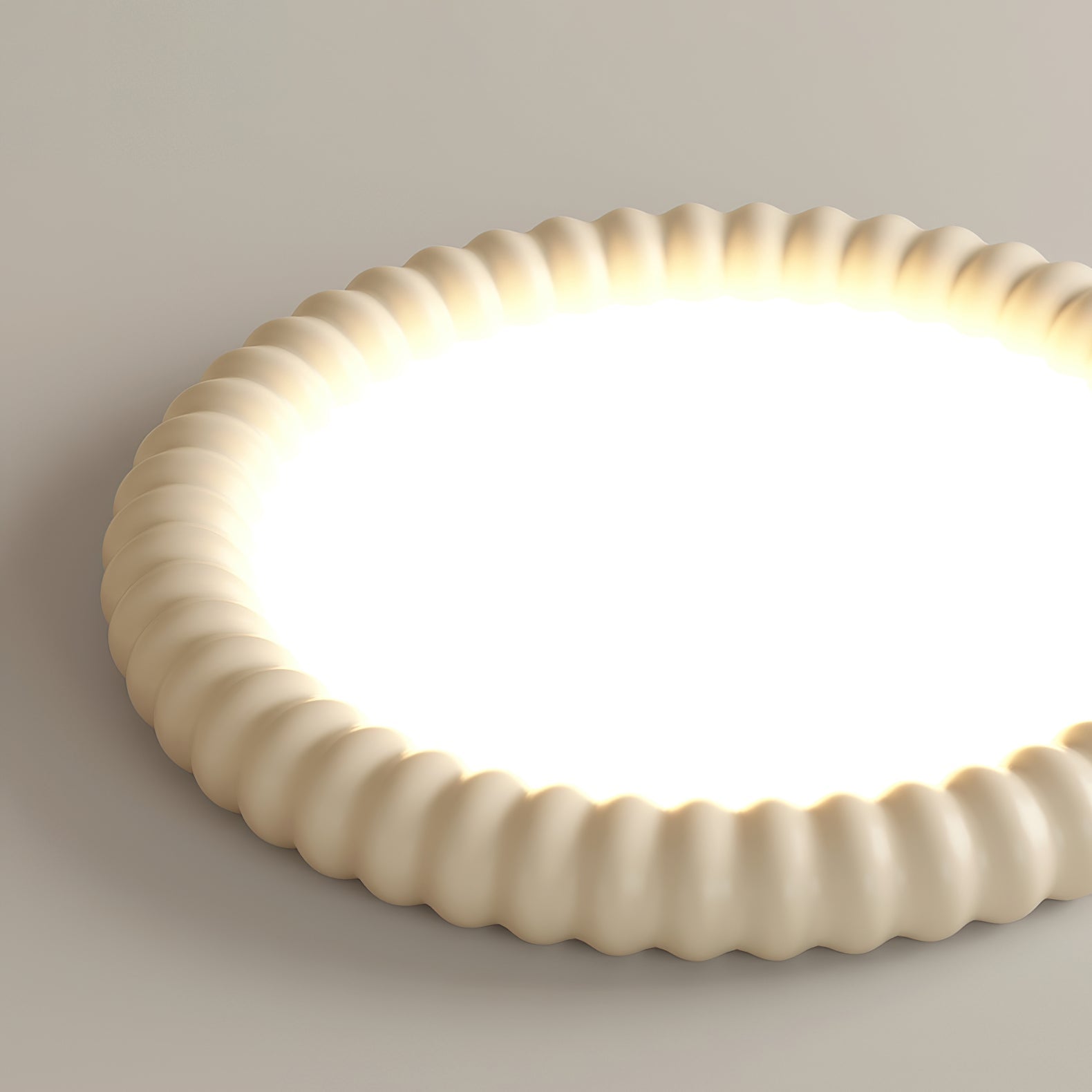 Aurelia Halo Ceiling Light Featuring Ripple Edge and Soft Glow