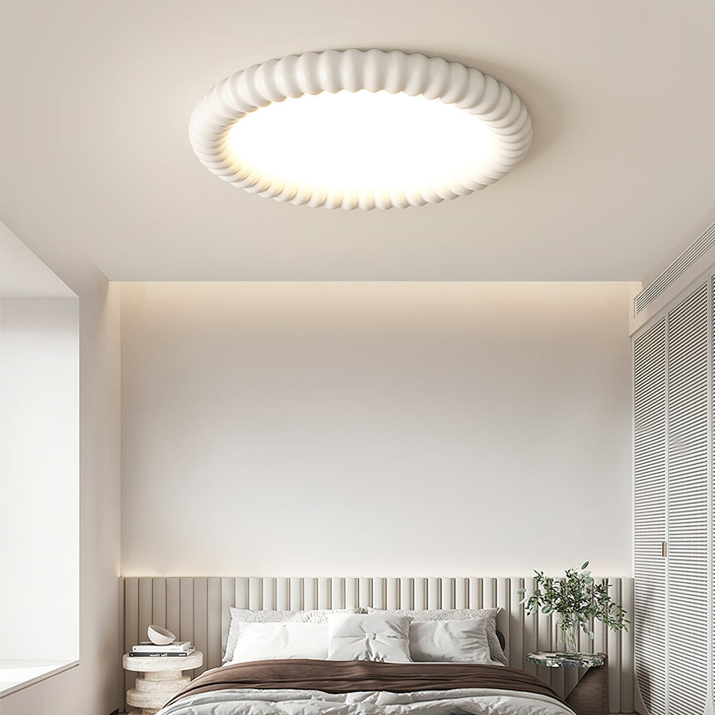 Aurelia Halo Ceiling Light Featuring Ripple Edge and Soft Glow