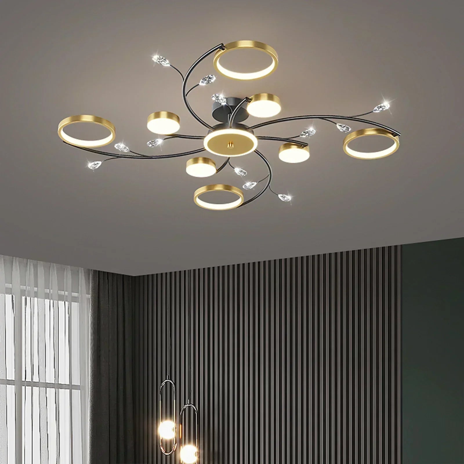 AureaNova Pendant Lamp Dimmable Ceiling Light For Living Rooms