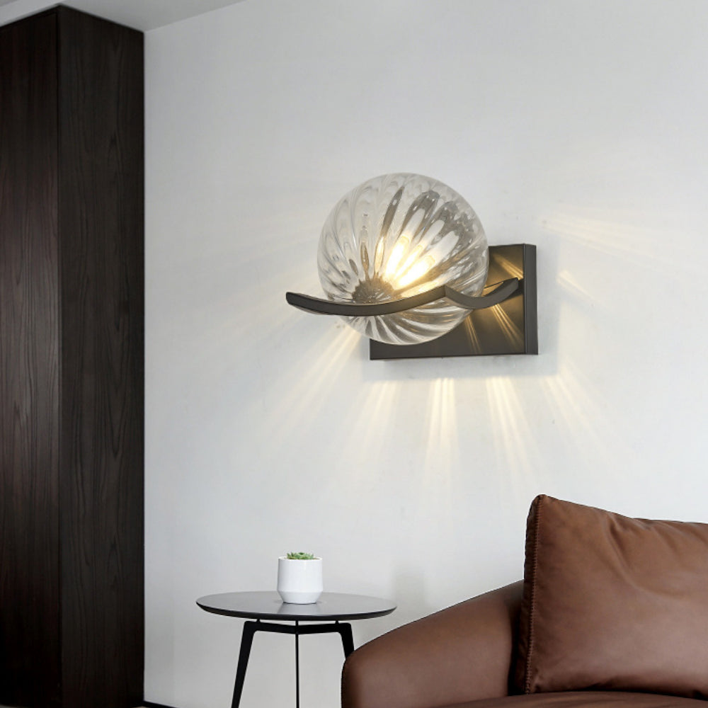 Astra Glass LED Wall Lamp Modern Glass Accent Wall Light Fixture